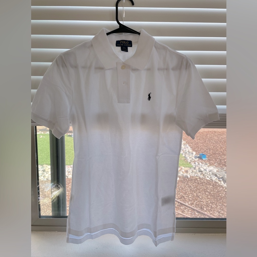 Ralph Lauren cotton Mesh Polo Shirt / youth size 14-16/L